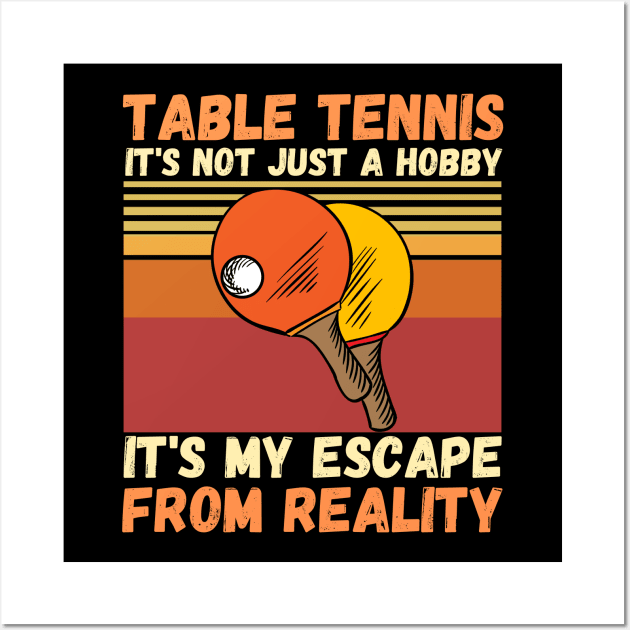 Table Tennis Ping Pong Player Lover Wall Art by JustBeSatisfied